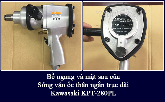 Súng vặn ốc thân ngắn trục dài Kawasaki KPT-280PL